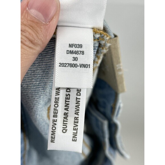 Madewell Womens Size 30 The Perfect Jean Short Blue Denim NWT High Rise Raw Hem - Picture 8 of 9